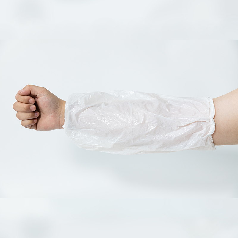 Disposable blue LDPE hand sleeve (sleeve)