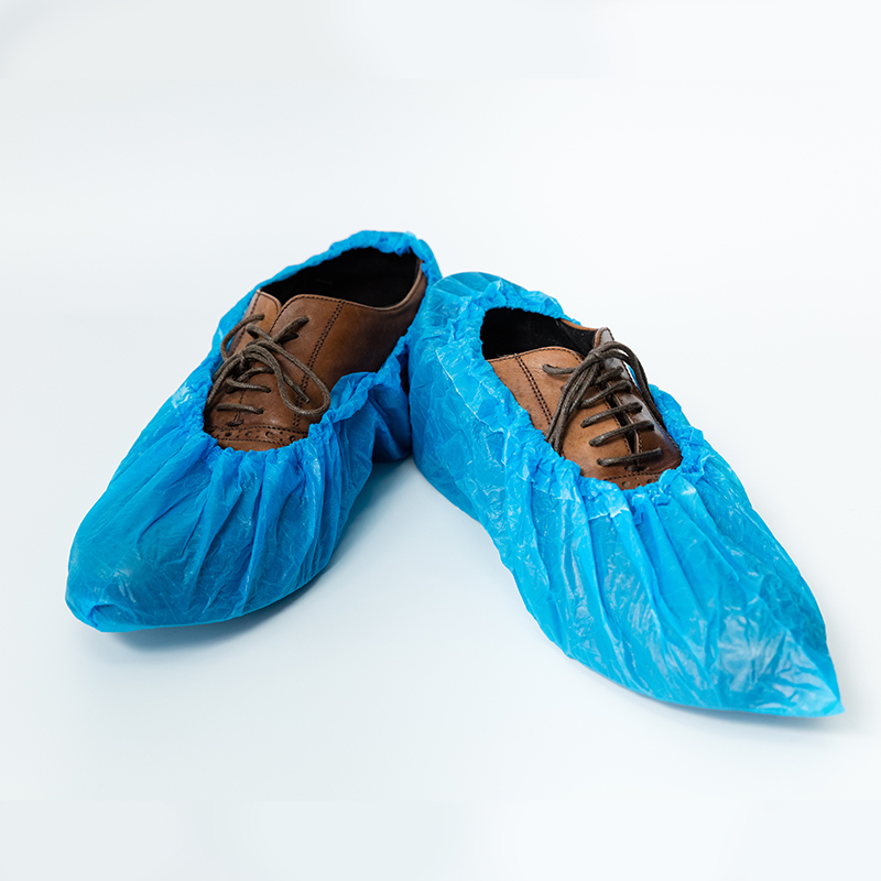 Blue CPE shoe cover